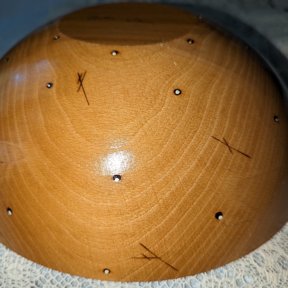 Robert Wilhelm Art Deco small wooden serving bowl. - Picture 7 of 7